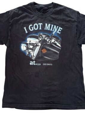Harley-Davidson Men’s Large Black Graphic Tee Donahue St. Cloud MN